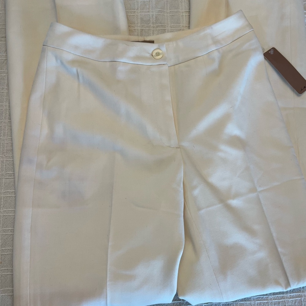 Elegant Cream Women's Trousers